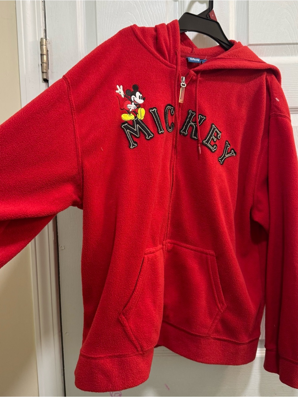 Disney Red Mickey Fleece Zip-Up Hoodie